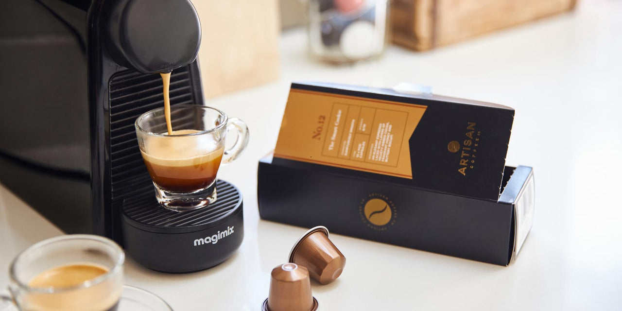 Artisan coffee subscription choosing from pods, ground coffee, whole bean and coffee bags