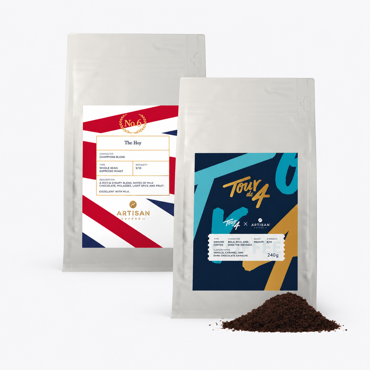The Hoy and Tour de 4 | Ground Coffee Bundle | 2 x 240g