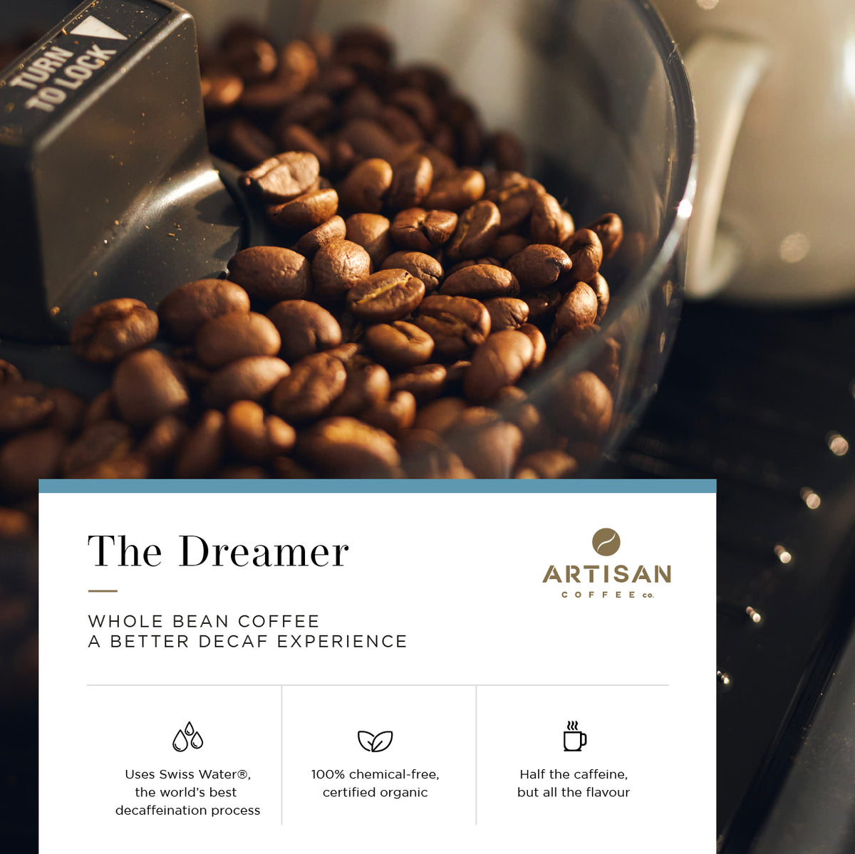 The Dreamer Whole Bean Decaf Coffee