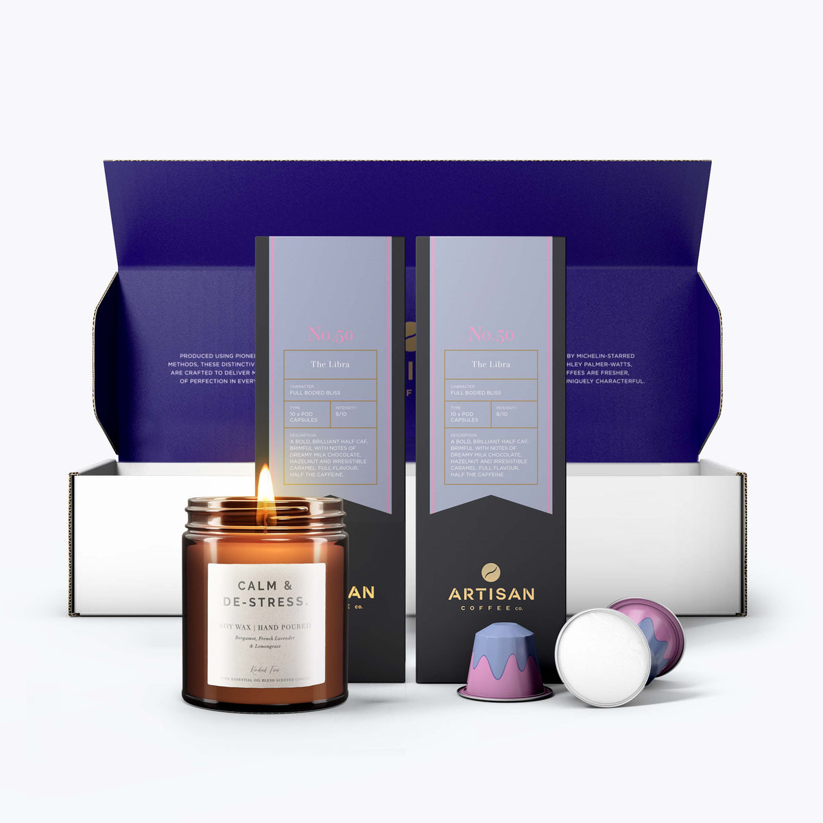 The Libra Coffee & Candle Gift Set