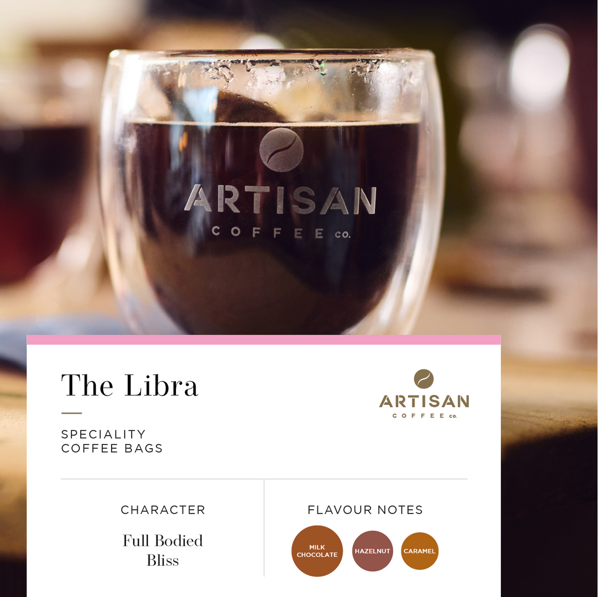The Libra HalfCaf Coffee Bag