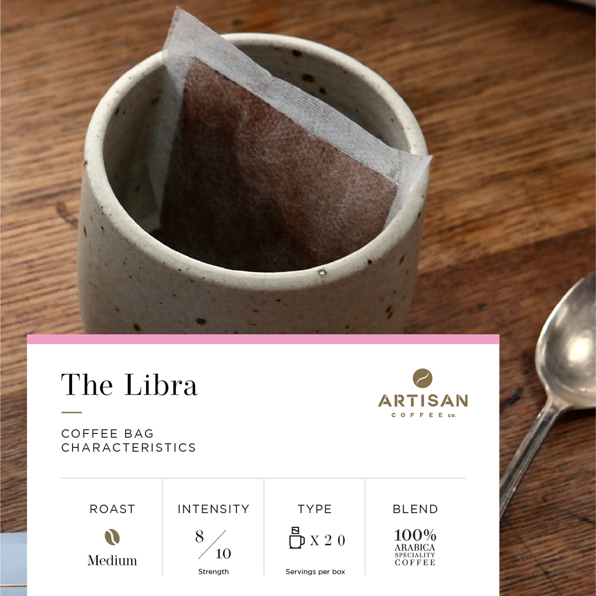 The Libra HalfCaf Coffee Bag