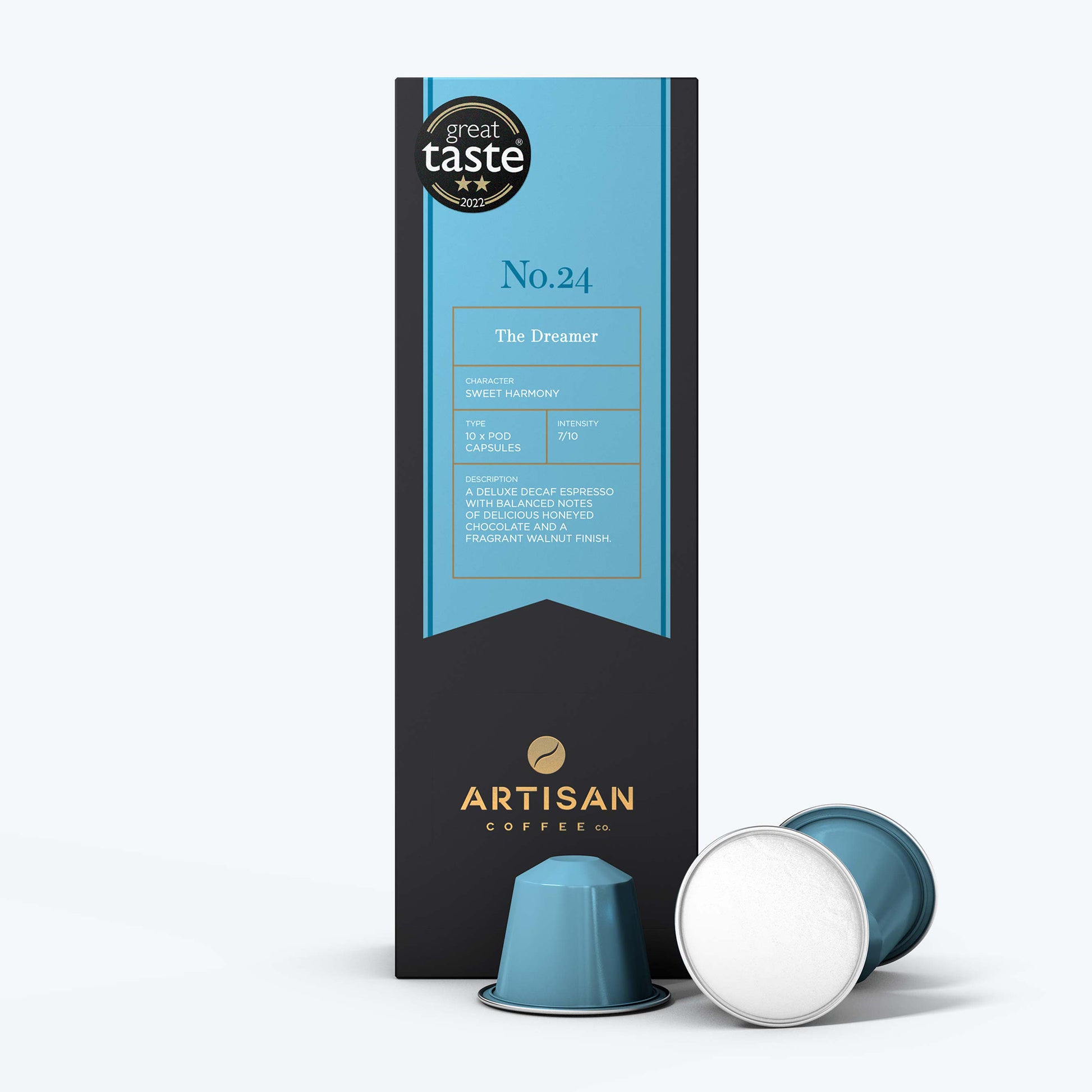 The Dreamer Decaf Nespresso compatible coffee pods