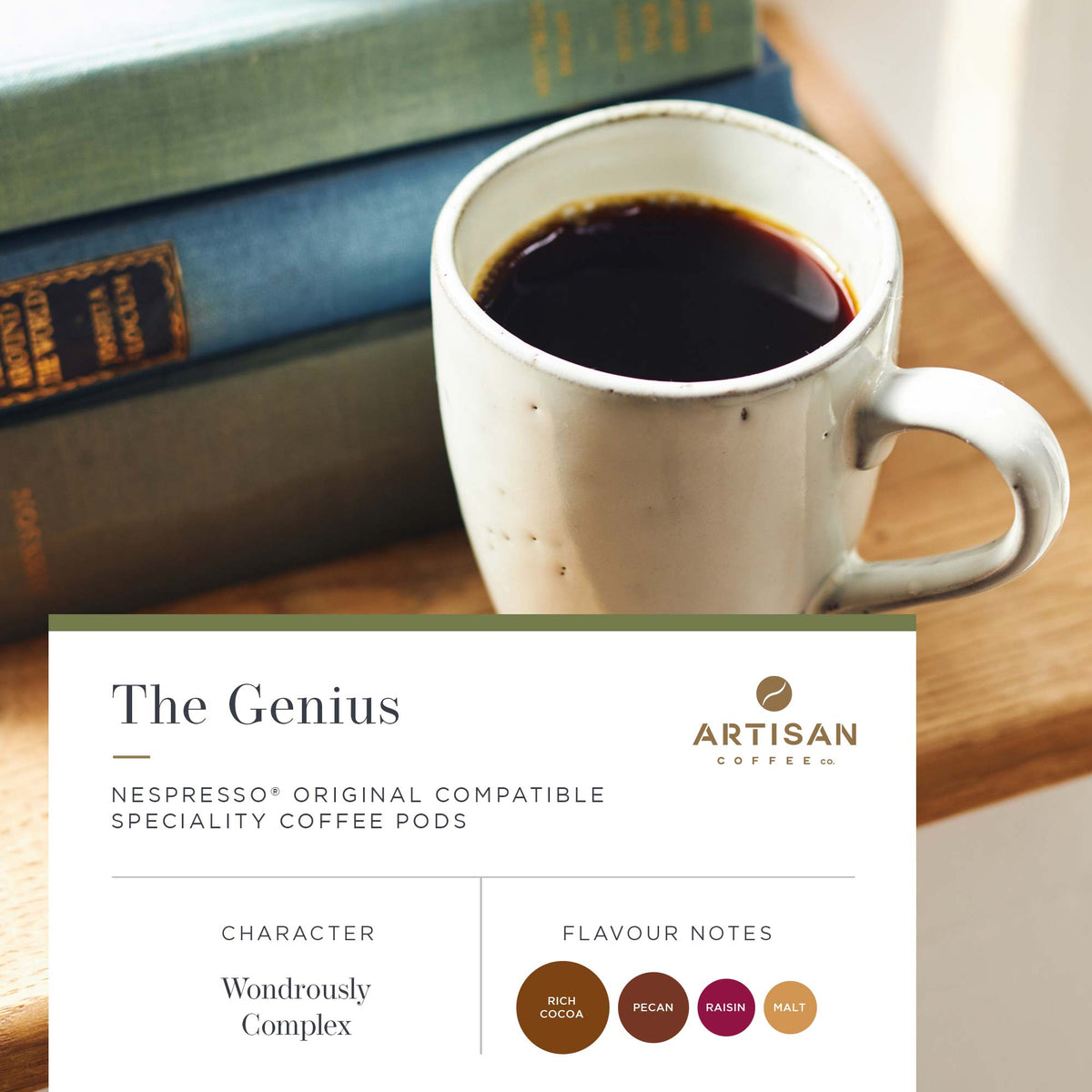 Artisan Coffee Co The Genius Pods Infographic Flavour Notes