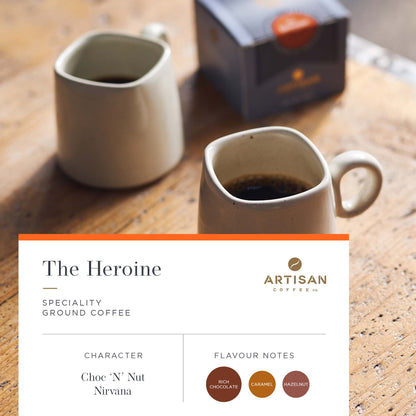 Artisan Coffee Co The Heroine ground coffee Infographic flavour notes