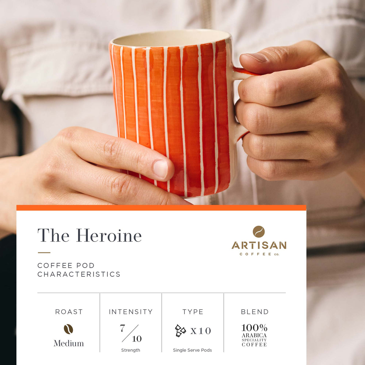 Artisan Coffee Co The Heroine Pods Infographic Characteristics