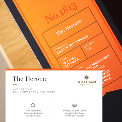 Artisan Coffee Co The Heroine Pods Infographic environmental
