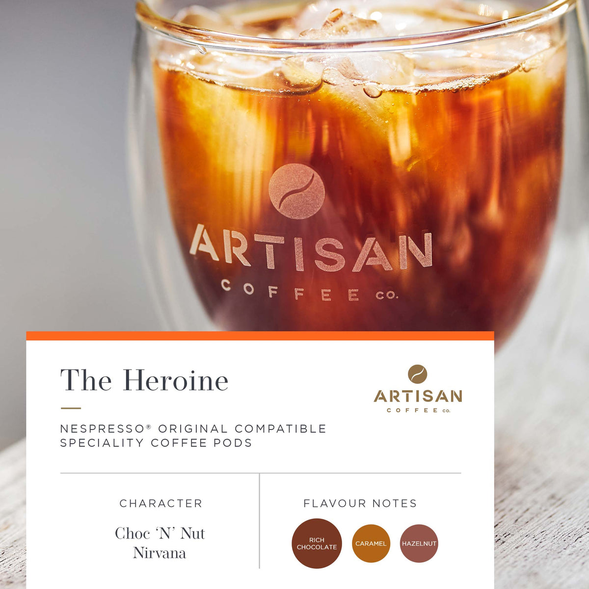Artisan Coffee Co The Heroine Pods Infographic Flavour Notes