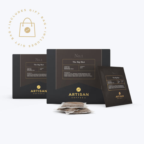 The Big Shot Coffee Bag Gift Set [40 Coffee Bags + Gift Bag]